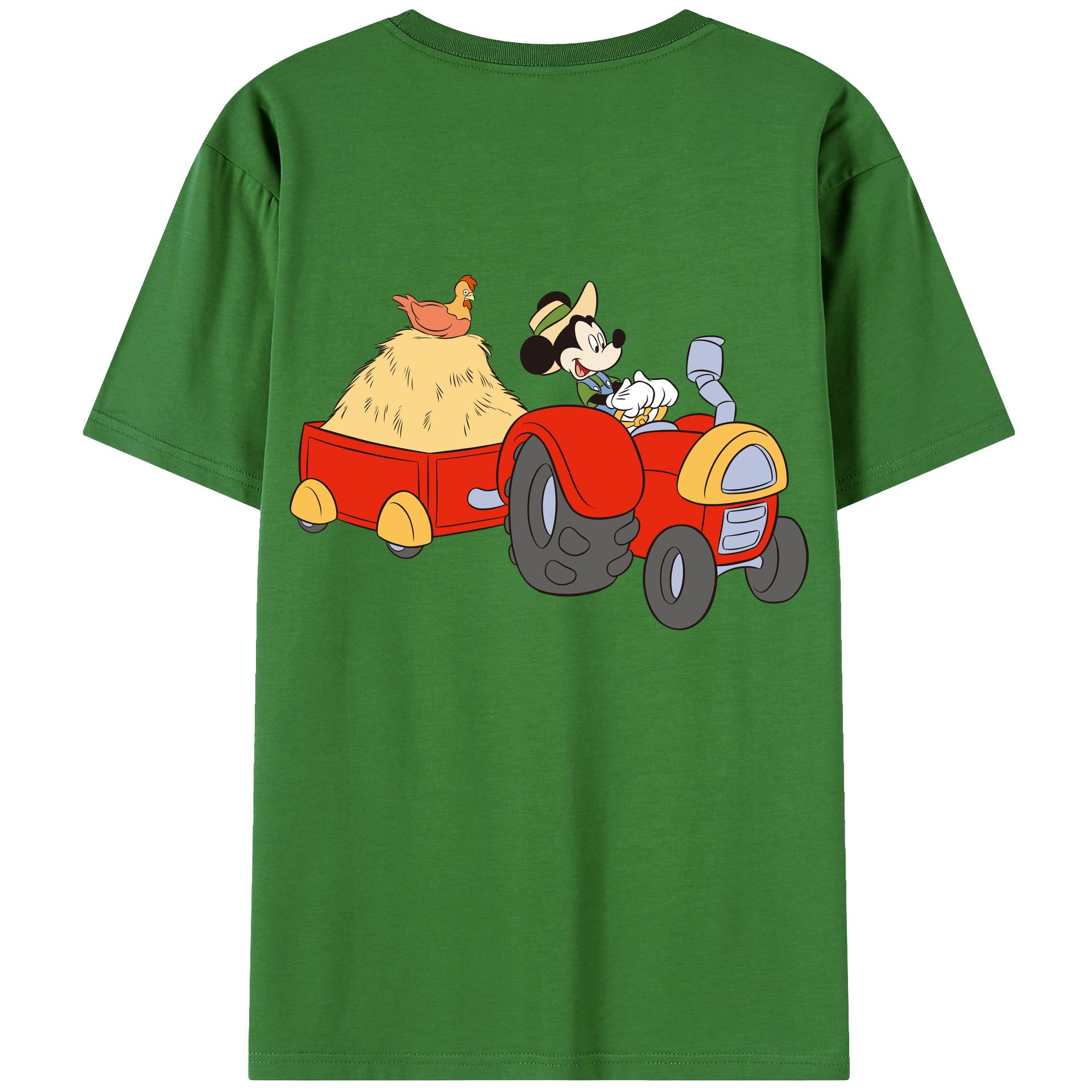 （画像用） ミッキーマウス Mickey Mouse レディース半袖Tシャツ(バックプリント)